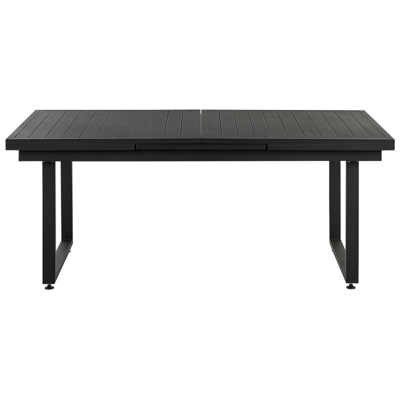 Zestaw ogrodowy dla 8 osób VALCANETTO/BUSSETO Metal Czarny