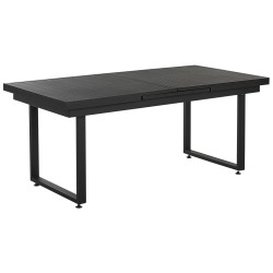 Zestaw ogrodowy dla 8 osób VALCANETTO/BUSSETO Metal Czarny