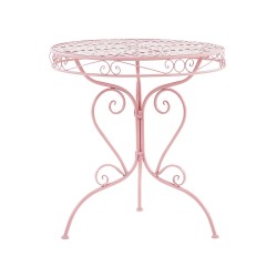 Zestaw mebli balkonowych Składane ALBINIA Metal Różowy