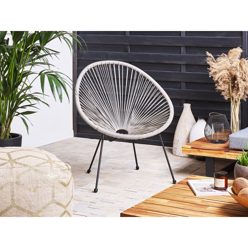 Zestaw mebli balkonowych ACAPULCO II Technorattan Jasnoszary