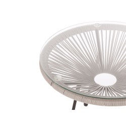 Zestaw mebli balkonowych ACAPULCO II Technorattan Jasnoszary