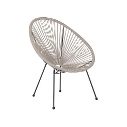 Zestaw mebli balkonowych ACAPULCO II Technorattan Jasnoszary