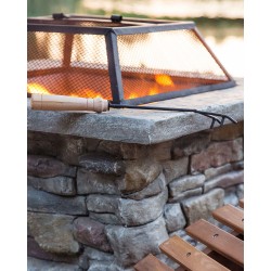 Palenisko ogrodowe z grillem KELUD Beton Szary