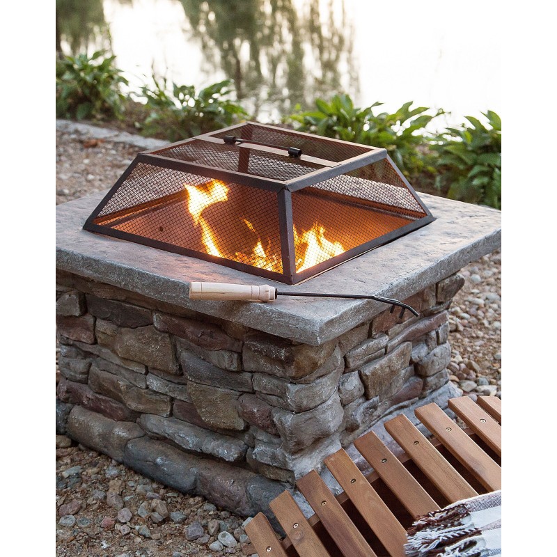 Palenisko ogrodowe z grillem KELUD Beton Szary