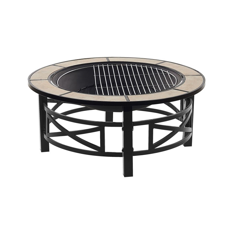 Palenisko ogrodowe z grillem HIERRO Metal Czarny