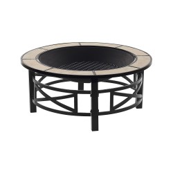 Palenisko ogrodowe z grillem HIERRO Metal Czarny