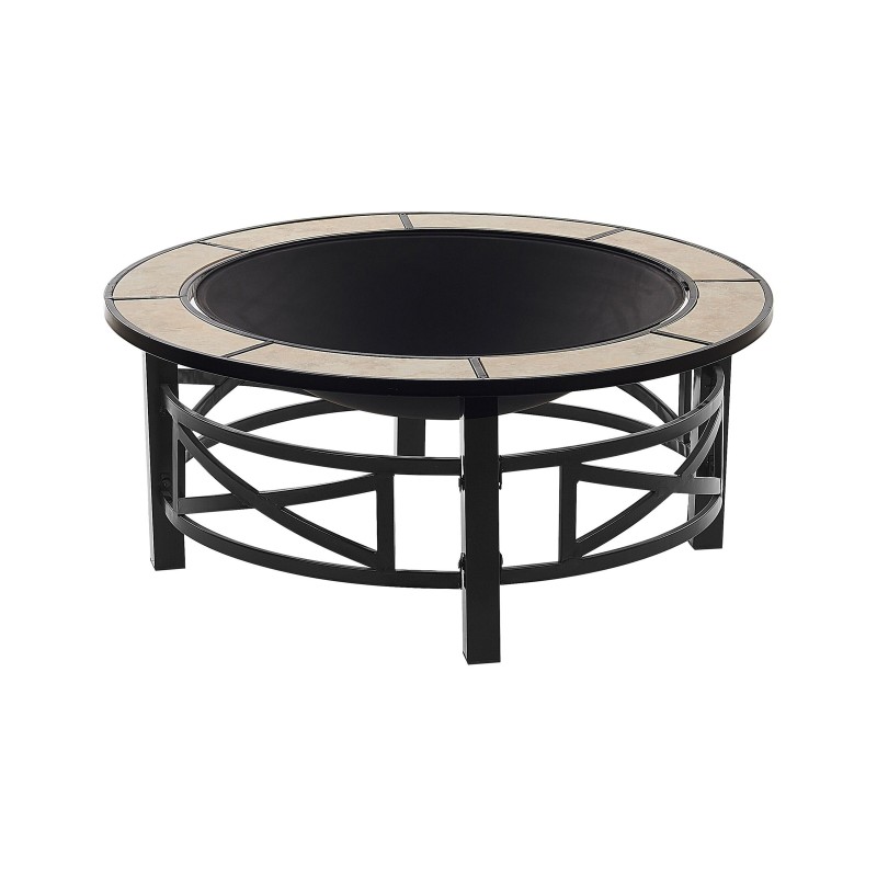 Palenisko ogrodowe z grillem HIERRO Metal Czarny