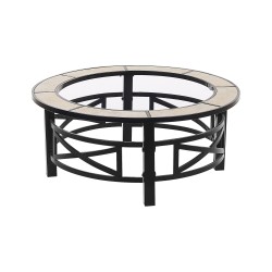 Palenisko ogrodowe z grillem HIERRO Metal Czarny