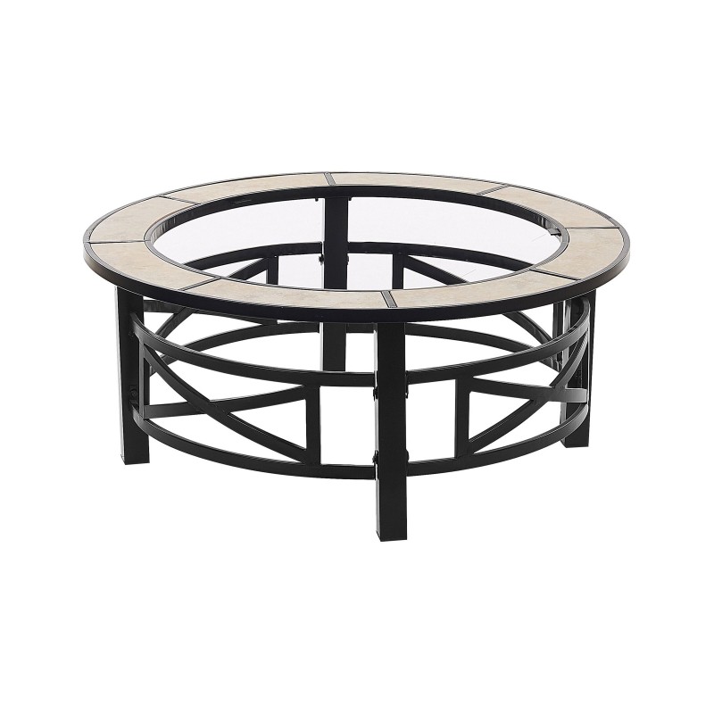 Palenisko ogrodowe z grillem HIERRO Metal Czarny