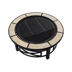 Palenisko ogrodowe z grillem HIERRO Metal Czarny