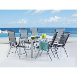 dla 6 osób CATANIA Czarny