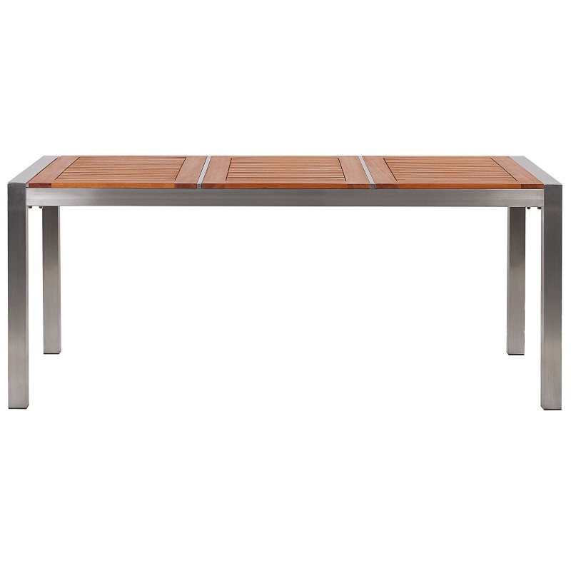 Zestaw ogrodowy dla 6 osób GROSSETO Drewno eukaliptusowe Brązowy/ czarny