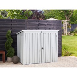 Domek narzędziowy MOENA Metal 158 cm 96 cm Jasnoszary