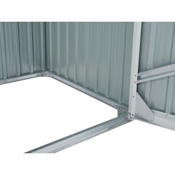 Domek narzędziowy MOENA Metal 158 cm 96 cm Jasnoszary