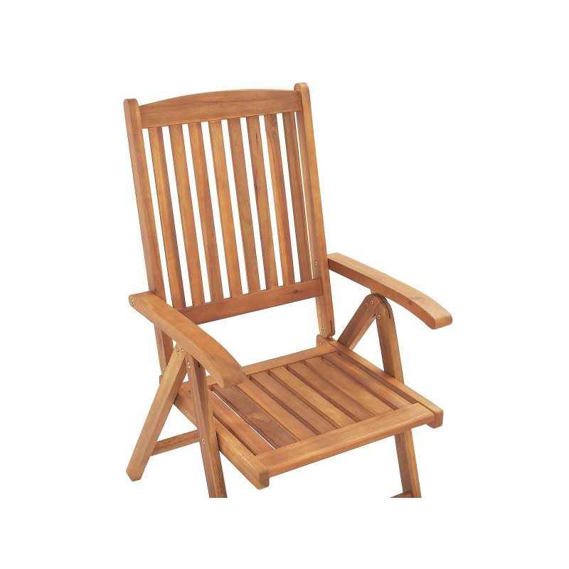 Zestaw ogrodowy dla 6 osób JAVA z poduszkami Drewno akacjowe Niebieski