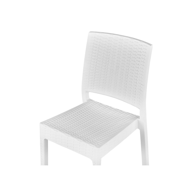 Zestaw ogrodowy dla 4 osób FOSSANO Biały