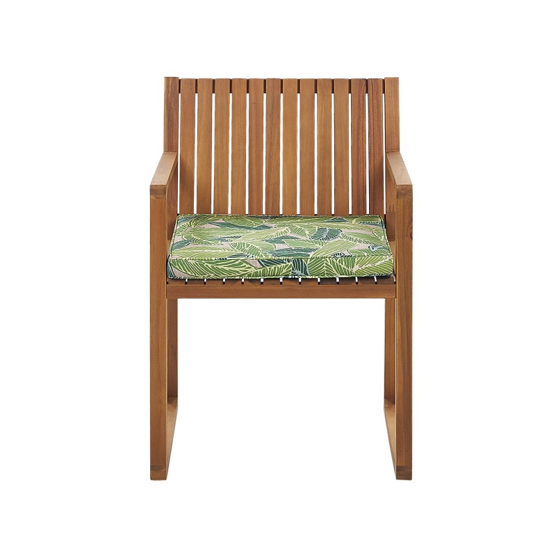 Zestaw ogrodowy dla 8 osób SASSARI z poduszkami Drewno akacjowe Zielony