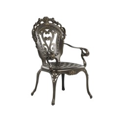 Zestaw ogrodowy dla 4 osób SAPRI z poduszkami Metal Ciemnobrązowy