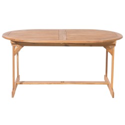 Zestaw ogrodowy dla 8 osób MAUI Drewno akacjowe Jasnobrązowy