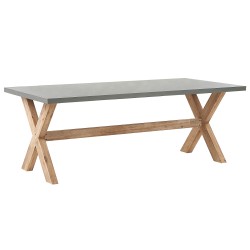 Zestaw ogrodowy dla 4 osób MAROS/OLBIA z poduszkami Beton Jasnobrązowy