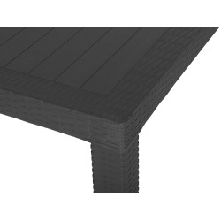 Zestaw ogrodowy dla 4 osób FOSSANO Grafitowy