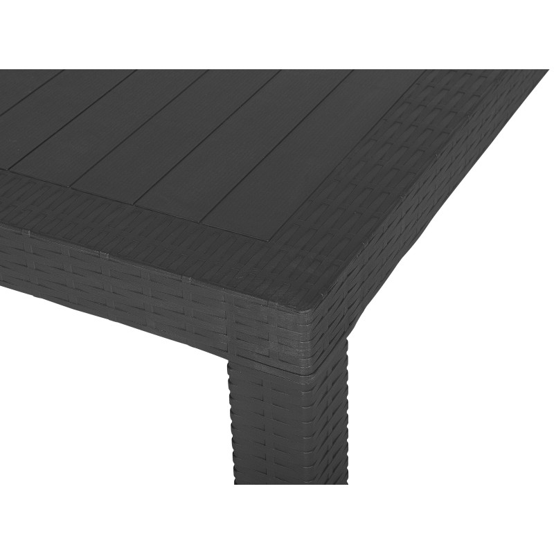 Zestaw ogrodowy dla 4 osób FOSSANO Grafitowy