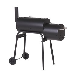 Grill węglowy KATLA Z wędzarnią Metal Czarny