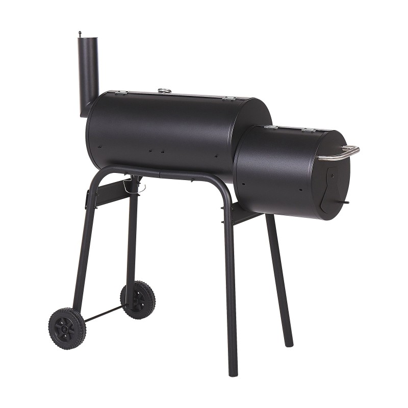 Grill węglowy KATLA Z wędzarnią Metal Czarny
