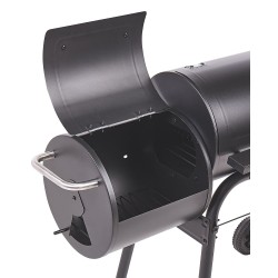 Grill węglowy KATLA Z wędzarnią Metal Czarny