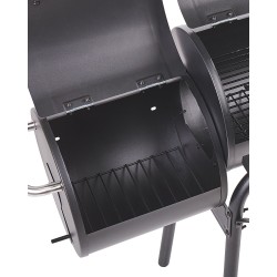 Grill węglowy KATLA Z wędzarnią Metal Czarny