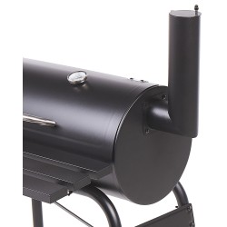 Grill węglowy KATLA Z wędzarnią Metal Czarny