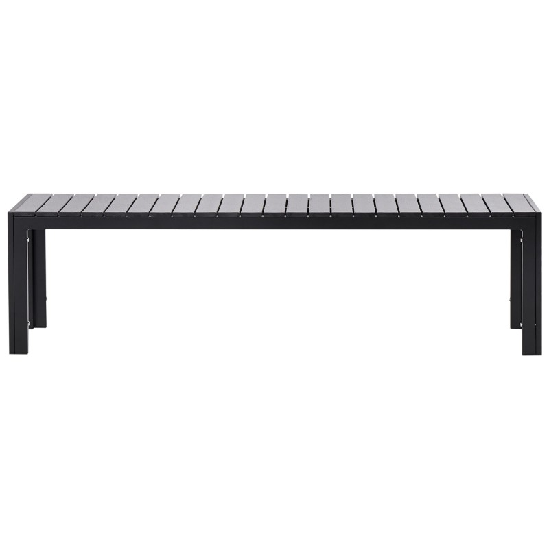 Zestaw ogrodowy z ławkami dla 6 osób NARDO Czarny