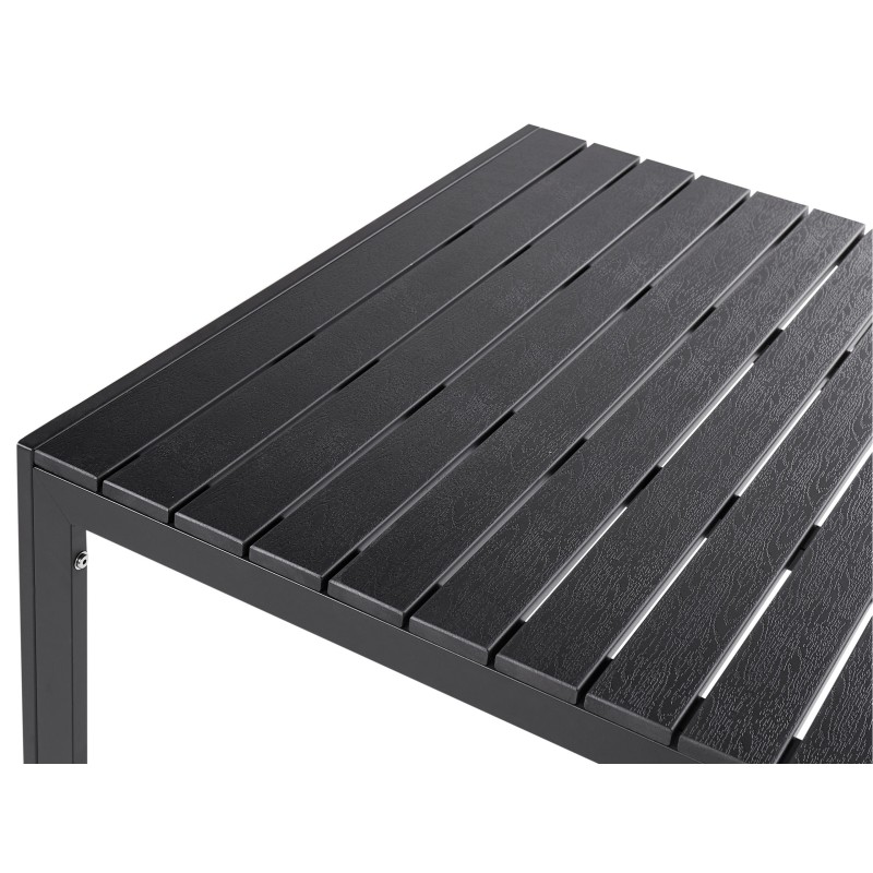 Zestaw ogrodowy z ławkami dla 6 osób NARDO Czarny