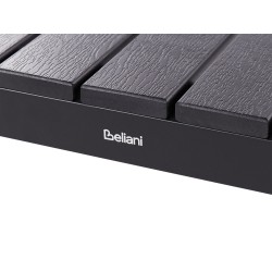 Zestaw ogrodowy z ławkami dla 6 osób NARDO Czarny