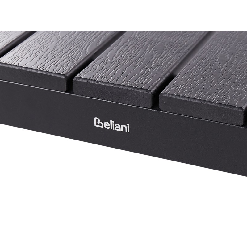 Zestaw ogrodowy z ławkami dla 6 osób NARDO Czarny