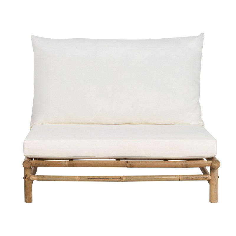 Zestaw ogrodowy ze stolikiem dla 2 osób TODI Drewno bambusowe Złamana biel