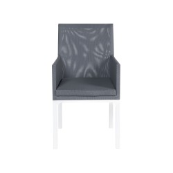 Zestaw ogrodowy dla 6 osób BACOLI z poduszkami Metal Szary