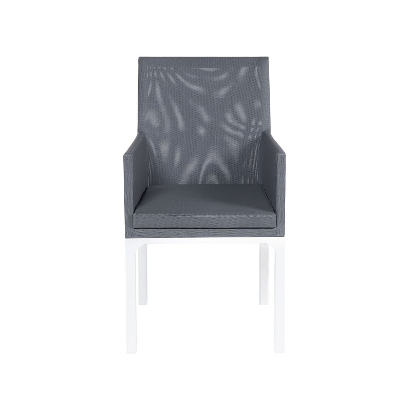 Zestaw ogrodowy dla 6 osób BACOLI z poduszkami Metal Szary