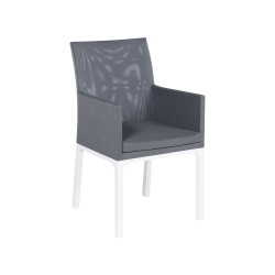 Zestaw ogrodowy dla 6 osób BACOLI z poduszkami Metal Szary