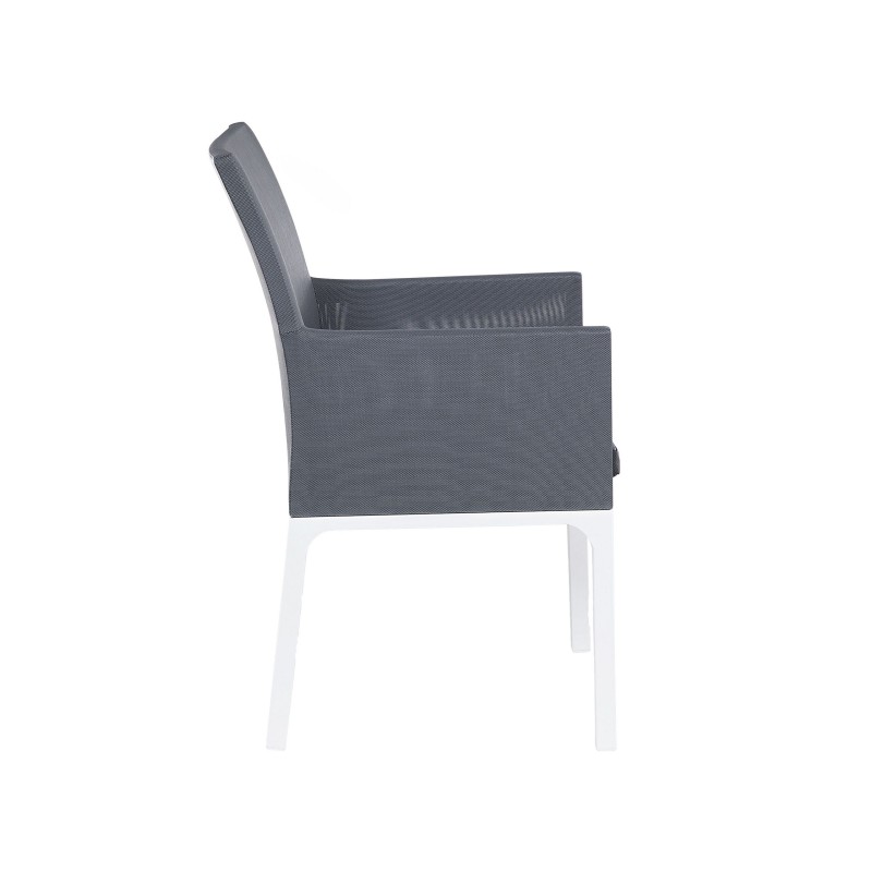 Zestaw ogrodowy dla 6 osób BACOLI z poduszkami Metal Szary