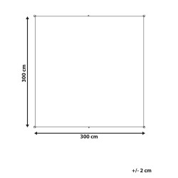 Żagiel przeciwsłoneczny LUKKA 300 cm 300 cm Szary