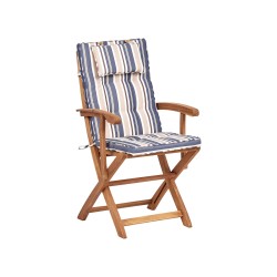 Zestaw ogrodowy dla 8 osób MAUI II z parasolem Drewno akacjowe Kolorowy