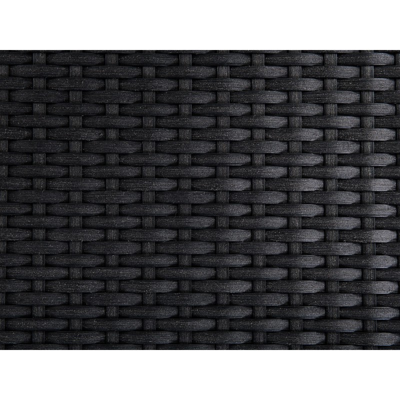 Zestaw ogrodowy dla 8 osób GROSSETO Blat dzielony Granit Płomieniowany Czarny