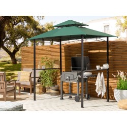 Pawilon ogrodowy NARO Metal 240 cm 148 cm Ciemnozielony