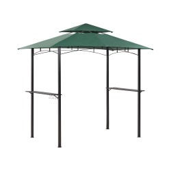 Pawilon ogrodowy NARO Metal 240 cm 148 cm Ciemnozielony