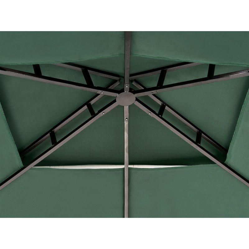 Pawilon ogrodowy NARO Metal 240 cm 148 cm Ciemnozielony