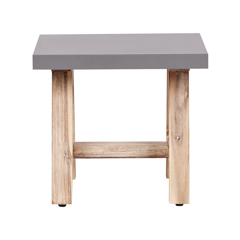 Zestaw ogrodowy ze stołkami dla 6 osób TONNARE Beton Szary