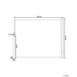 Markiza boczna DORIO 305 cm 160 cm Beżowy