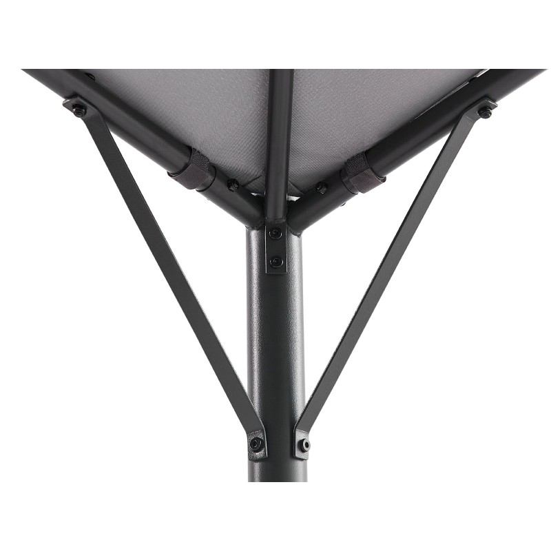 Pawilon ogrodowy VOMERO Metal 305 cm 305 cm Szary