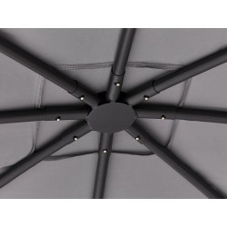 Pawilon ogrodowy VOMERO Metal 305 cm 305 cm Szary